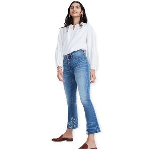 Madewell Cali Demi Boot Jeans Bess Wash